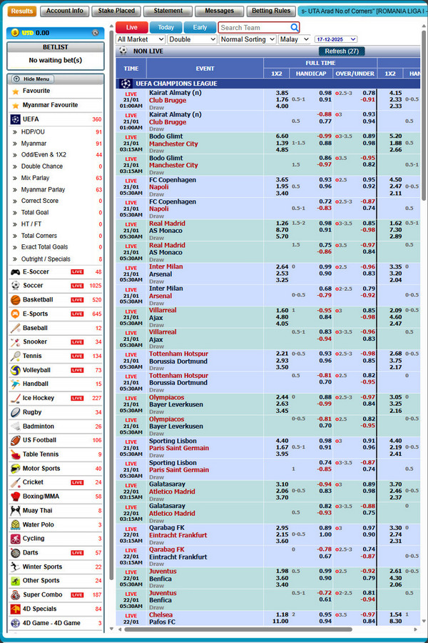Club178 sportsbook odds
