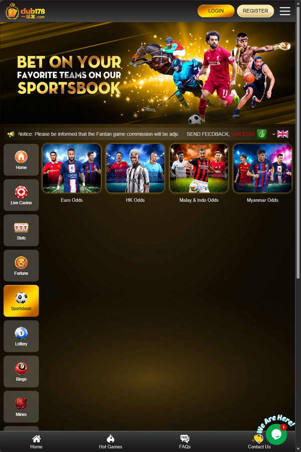 Club178 sportsbook login